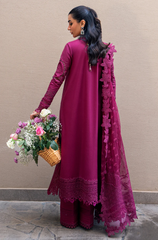 Khaddi - 3PC Lawn ChickenKari Embroidered Suit - FFU0349 - Farakh Fabrics