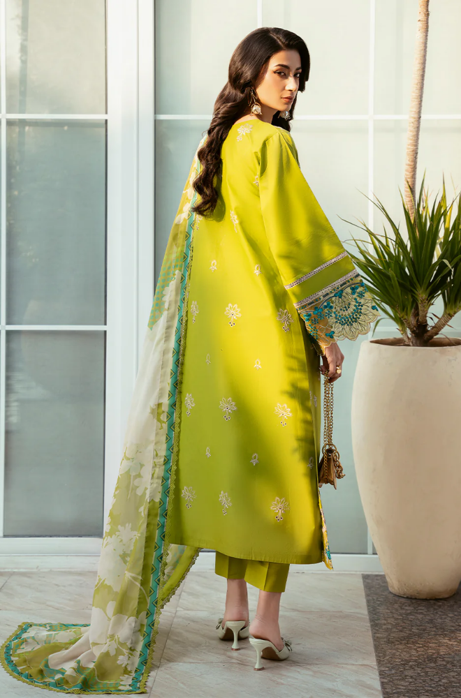 Charizma - 3PC Lawn Embroidered Suit - FFU0193 - Farakh Fabrics