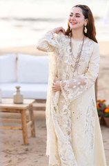 Qalamkar - 3PC Lawn ChickenKari Embroidered Suit - FFU0350 - Farakh Fabrics
