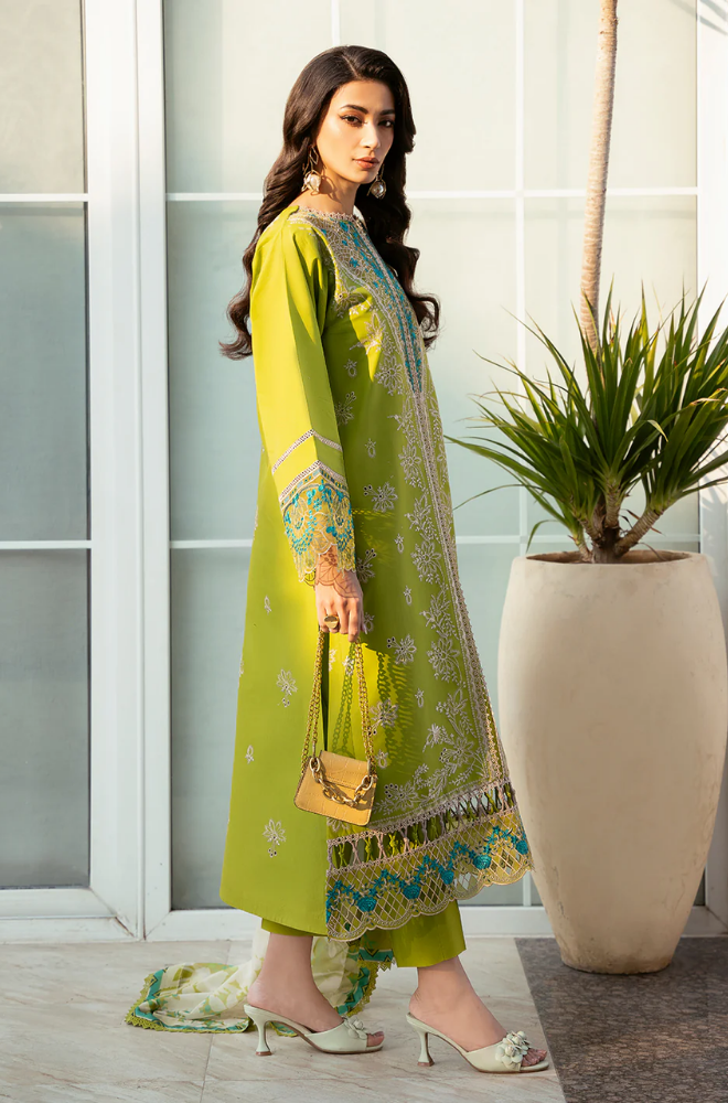 Charizma - 3PC Lawn Embroidered Suit - FFU0193 - Farakh Fabrics