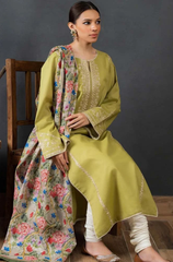Coco By ZaraShahjahan - 3PC Lawn Embroidered Suit - FFU0206 - Farakh Fabrics