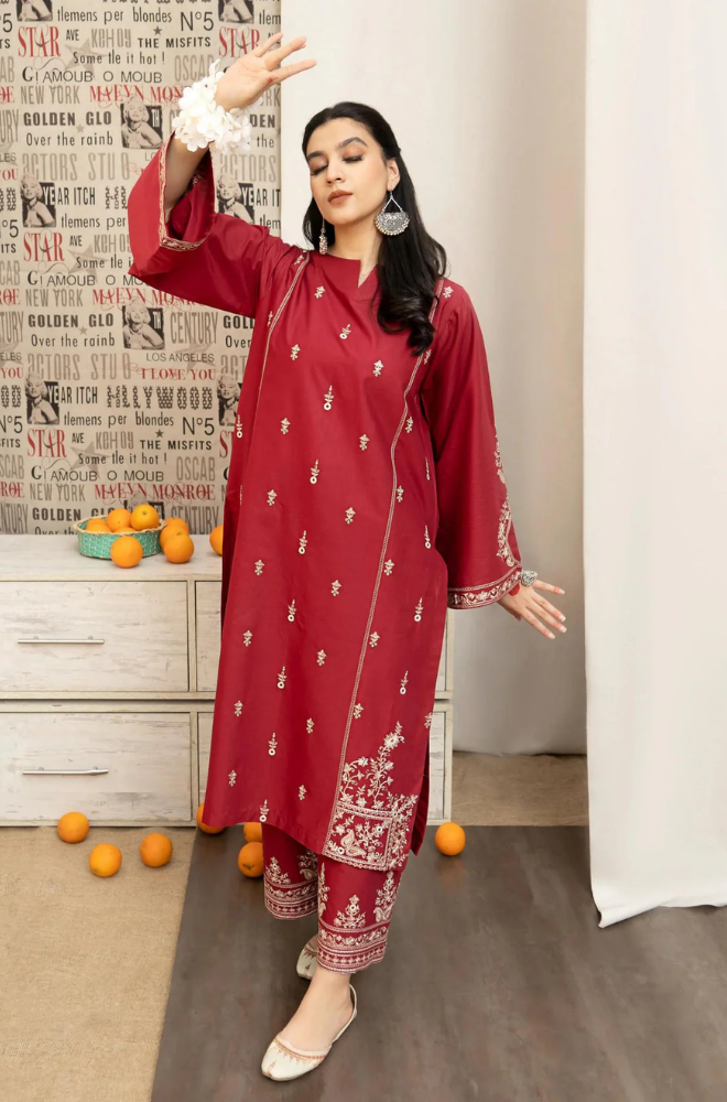 Urge - 3PC Lawn Embroidered Suit - FFU0158 - Farakh Fabrics