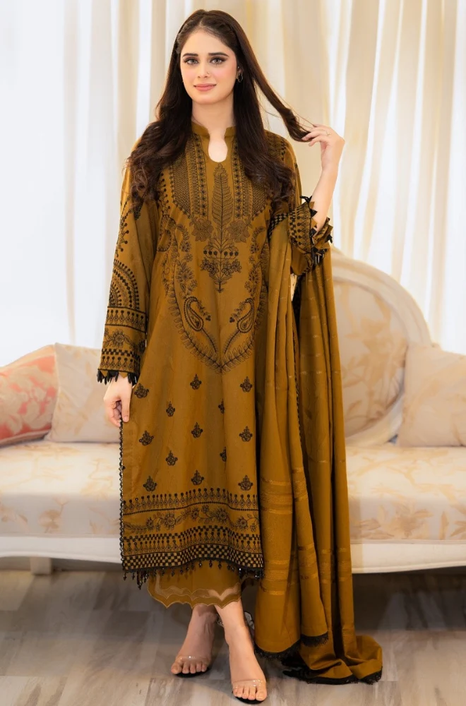 Urge - 3PC Lawn Embroidered Suit - FFU0333 - Farakh Fabrics