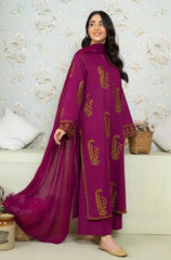 Dyot- 3PC Lawn Embroidered Suit - FU0294 - Farakh Fabrics