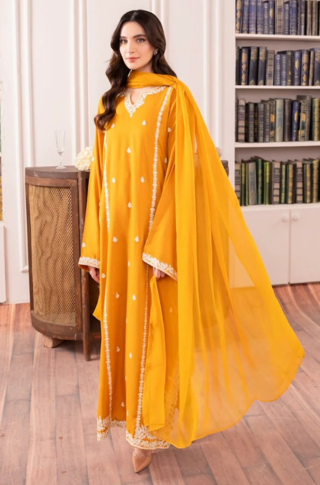 Mirana - 3PC Lawn Embroidered Suit - FFU0128 - Farakh Fabrics