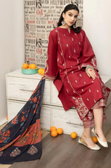 Urge - 3PC Lawn Embroidered Suit - FFU0158 - Farakh Fabrics