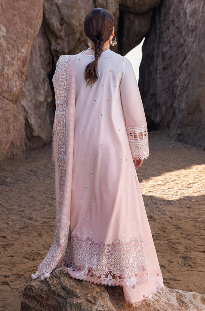 Qalamkar - 3PC Lawn ChickenKari Embroidered Suit - FFU0351 - Farakh Fabrics