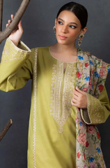 Coco By ZaraShahjahan - 3PC Lawn Embroidered Suit - FFU0206 - Farakh Fabrics