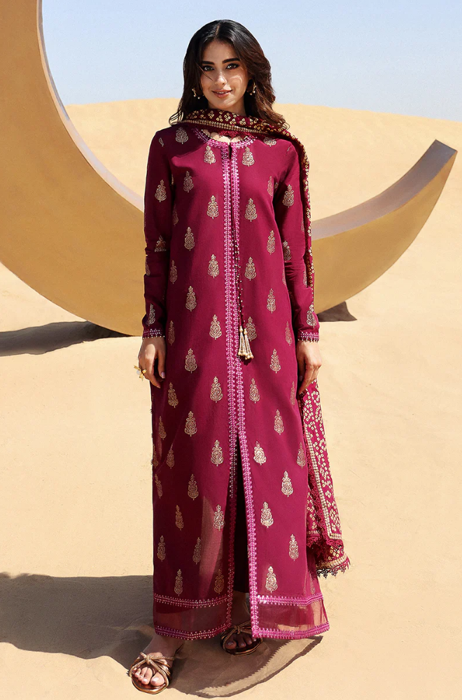 Cross Stitch - 3PC Lawn Embroidered Suit - FFU0205 - Farakh Fabrics