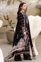 Qalamkar - 3PC Lawn Embroidered Suit - FFU0352 - Farakh Fabrics
