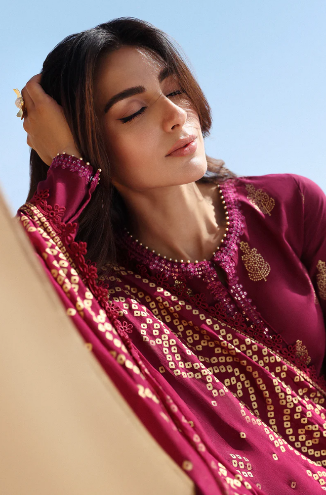 Cross Stitch - 3PC Lawn Embroidered Suit - FFU0205 - Farakh Fabrics