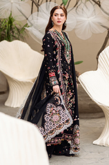 Qalamkar - 3PC Lawn Embroidered Suit - FFU0352 - Farakh Fabrics