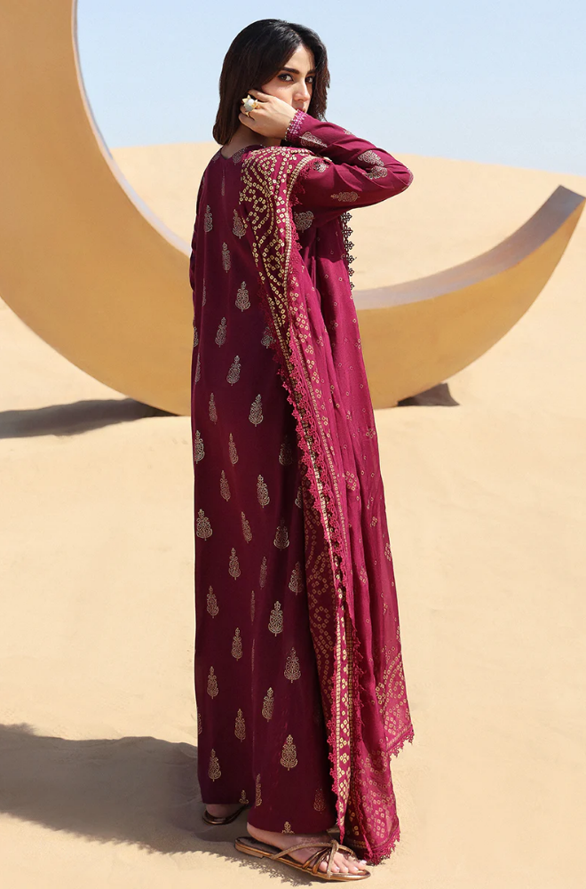 Cross Stitch - 3PC Lawn Embroidered Suit - FFU0205 - Farakh Fabrics