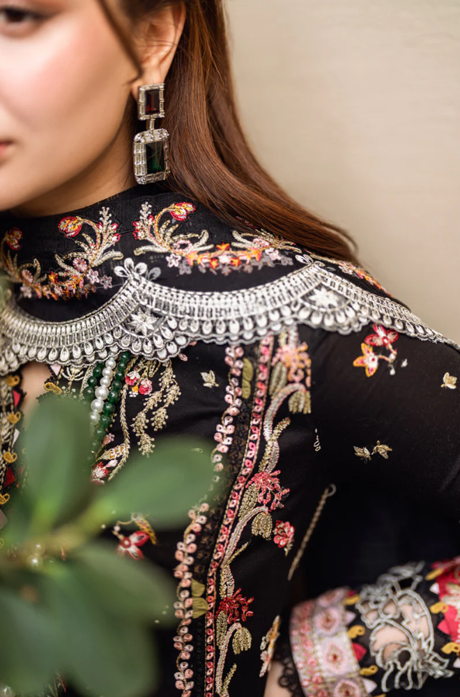 Qalamkar - 3PC Lawn Embroidered Suit - FFU0352 - Farakh Fabrics