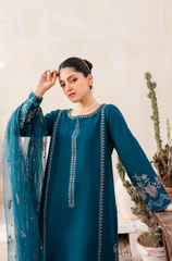 Batik - 3PC Lawn Embroidered Suit - FFU0133 - Farakh Fabrics