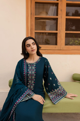 Sapphire - 3PC Lawn Embroidered Suit - FFU0201 - Farakh Fabrics