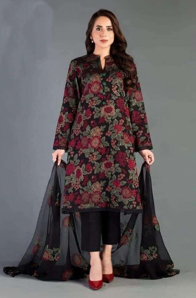 Bareeze - 3PC Lawn Embroidered Suit - FFU0191 - Farakh Fabrics