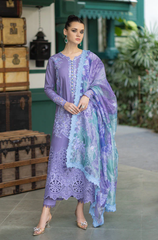 Qalamkar - 3 Piece - Lawn Embroidered Suit - ffu0021 - Farakh Fabrics