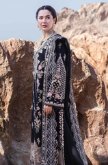 Qalamkar - 3PC Lawn Embroidered Suit - FFU0353 - Farakh Fabrics
