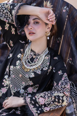 Qalamkar - 3PC Lawn Embroidered Suit - FFU0353 - Farakh Fabrics