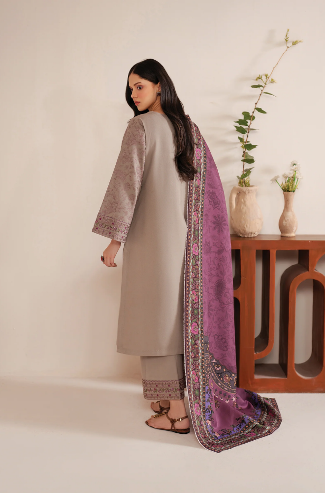 Garnet - 3PC Lawn Embroidered Suit - FFU0204 - Farakh Fabrics