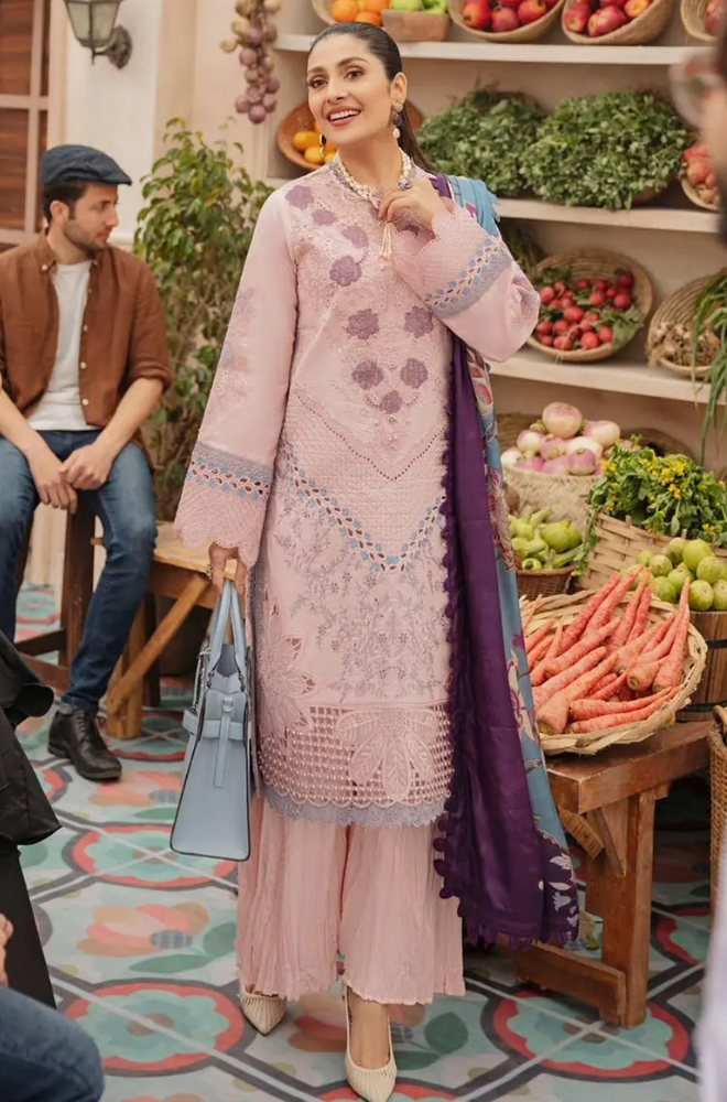MUSHQ - 3PC Lawn Embroidered Suit- FFU0149 - Farakh Fabrics