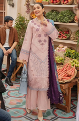 MUSHQ - 3PC Lawn Embroidered Suit- FFU0149 - Farakh Fabrics
