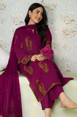 Dyot- 3PC Lawn Embroidered Suit - FU0294 - Farakh Fabrics