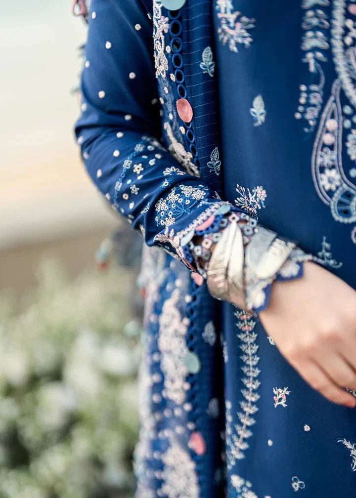 Qalamkar - 3PC Lawn ChickenKari Embroidered Suit - FFU0370 - Farakh Fabrics